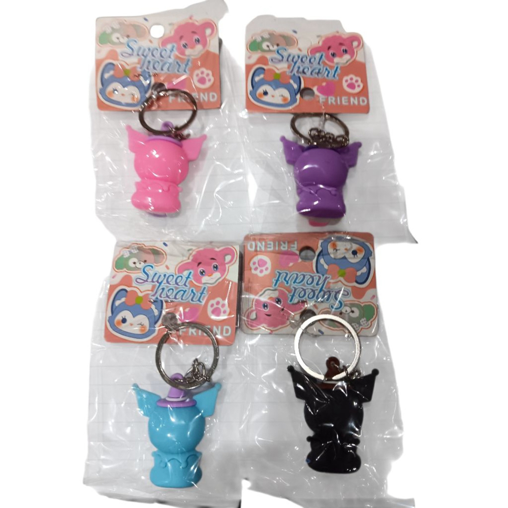 KUROMI Inspired Sanrio Character Sweetheart Friend Keychain Purse Backpack Charm - Picture 3 of 3